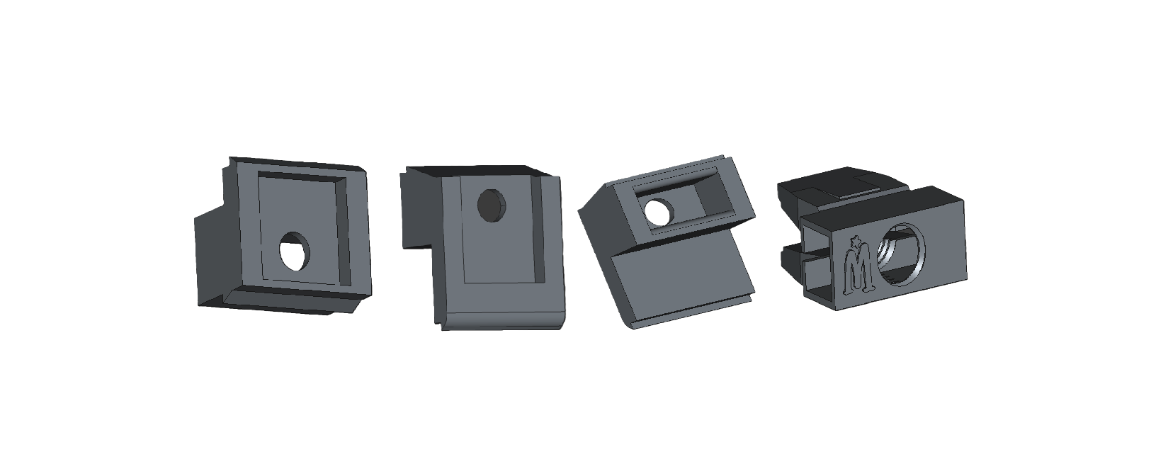 Custom AE86 window trim clips, CNC-cut aluminum